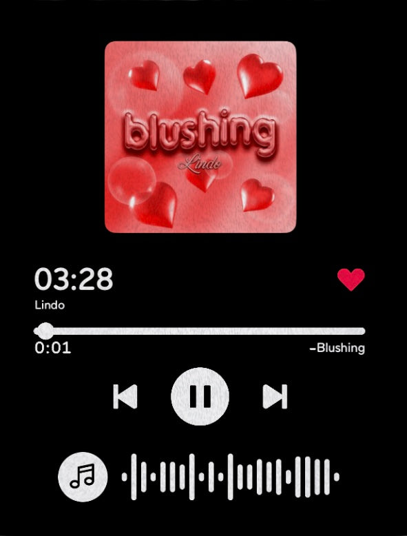 “Blushing” Blanket w/ Music Code